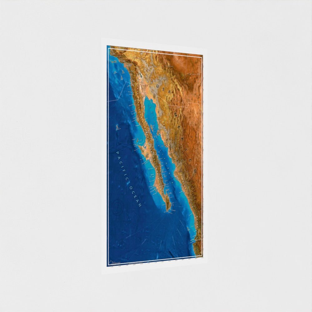 Map of Baja and the Gulf of California - www.cdedwards.com