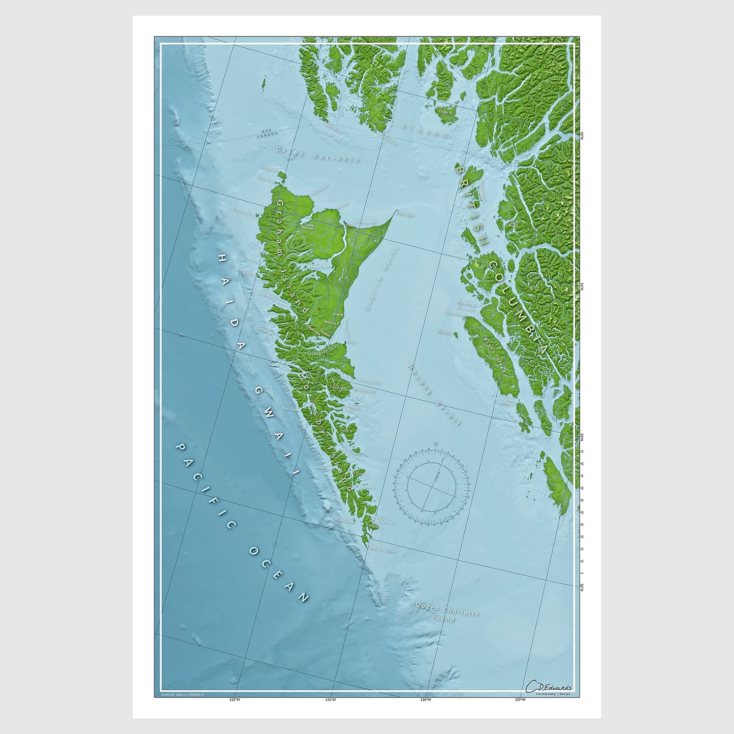 Map of Haida Gwaii