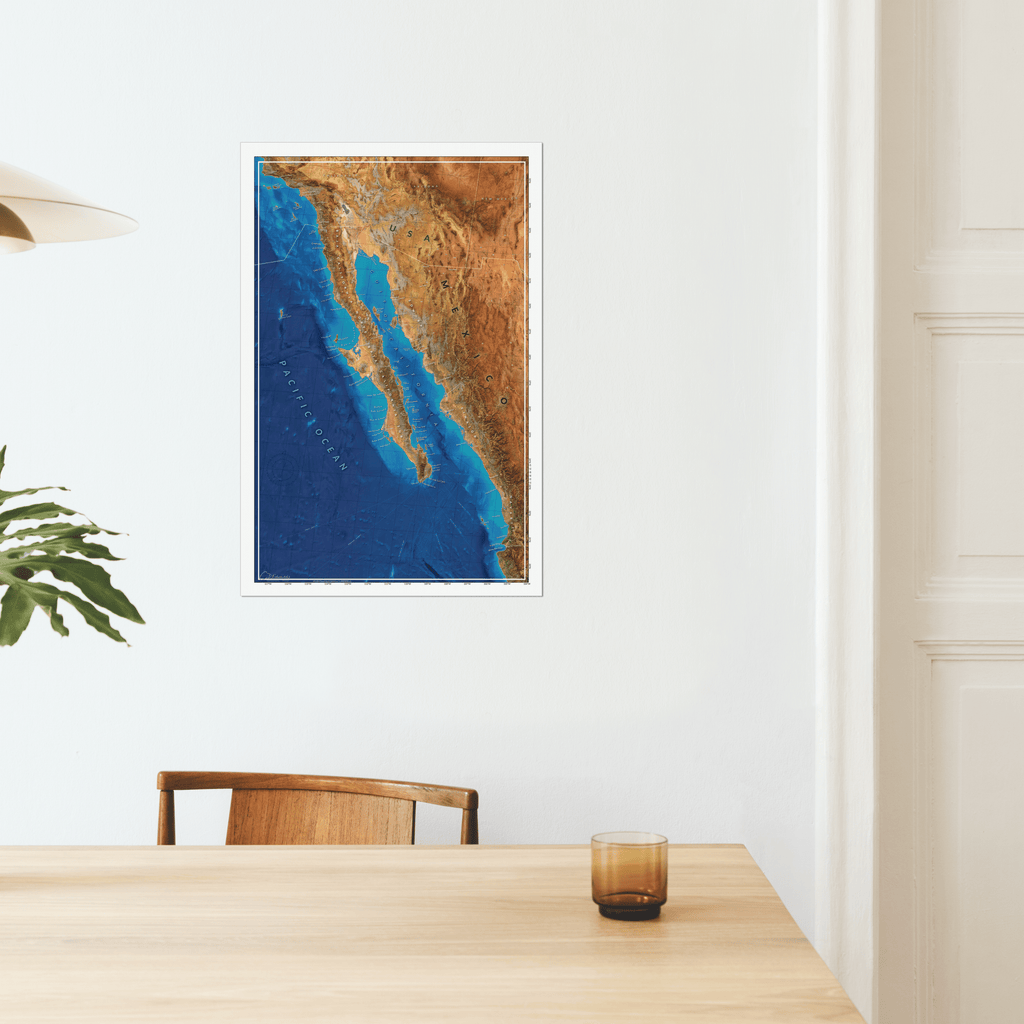 Map of Baja and the Gulf of California - www.cdedwards.com