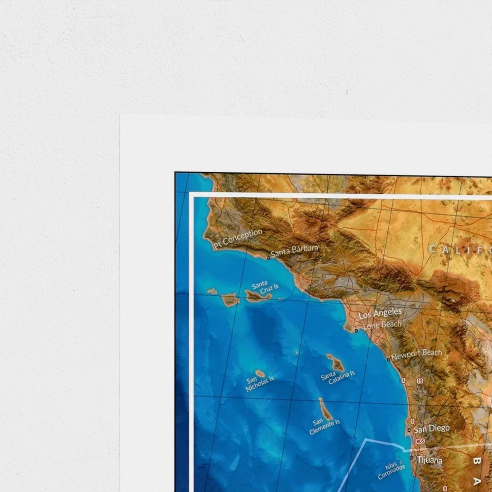 Map of Baja and the Gulf of California - www.cdedwards.com